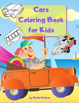 Book cover for Cars Coloring Book for Kids