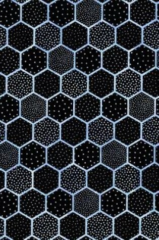 Cover of Journal Notebook Polka Dots and Hexagons Pattern 10