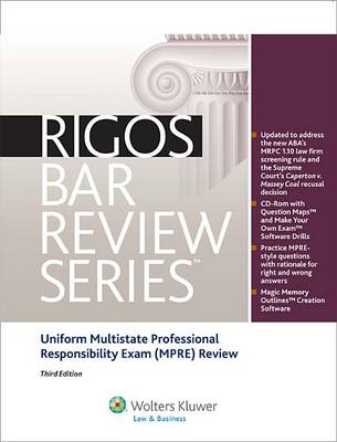 Book cover for Uniform Multistate Professional Responsibility (Mpre) Exam, Third Edition