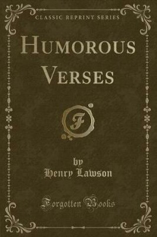 Cover of Humorous Verses (Classic Reprint)