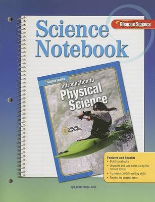 Book cover for Glencoe Introduction to Physical Science, Science Notebook, Student Edition