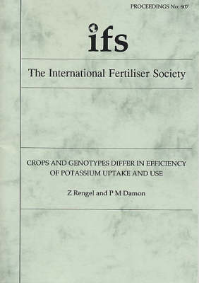 Cover of Crops and Genotypes Differ in Efficiency of Potassium Uptake and Use