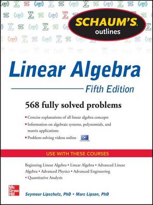 Book cover for Schaum's Outline of Linear Algebra, 5th Edition