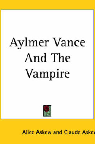 Cover of Aylmer Vance and the Vampire