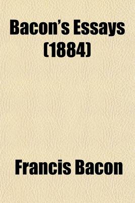 Book cover for Bacon's Essays with Annotations