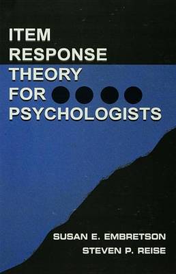 Book cover for Item Response Theory for Psychologists