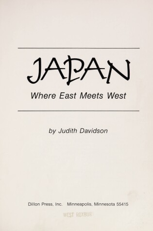 Cover of Japan, Where East Meets West