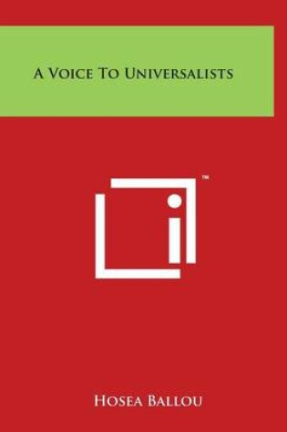 Cover of A Voice To Universalists