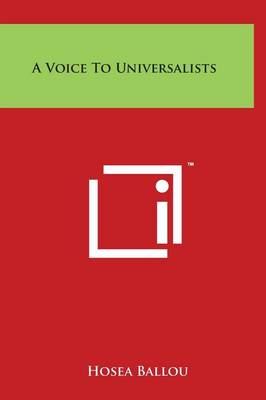 Book cover for A Voice To Universalists