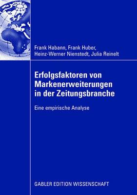 Book cover for Erfolgsfaktoren Von Markenerweiterungen in Der Zeitungsbranche