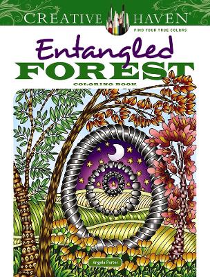 Book cover for Creative Haven Entangled Forest Coloring Book