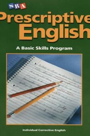 Cover of Prescriptive English, Student Edition Book A