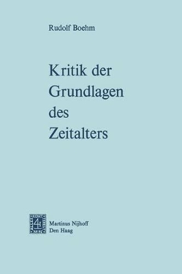 Book cover for Kritik Der Grundlagen Des Zeitalters