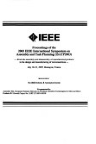 Cover of 5th IEEE International Symposium on Assembly and Task Planning