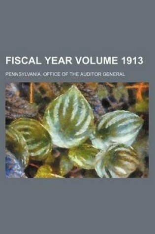 Cover of Fiscal Year Volume 1913