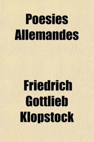 Cover of Poesies Allemandes