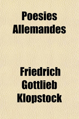 Book cover for Poesies Allemandes