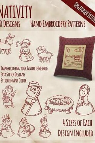 Cover of Nativity Hand Embroidery Patterns