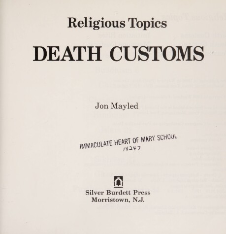 Book cover for Death Customs