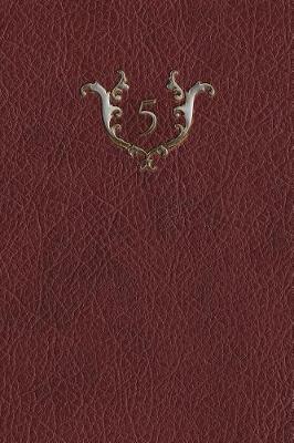 Cover of Monogram "5" Any Day Planner Journal