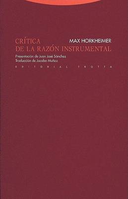 Book cover for Critica de La Razon Instrumental