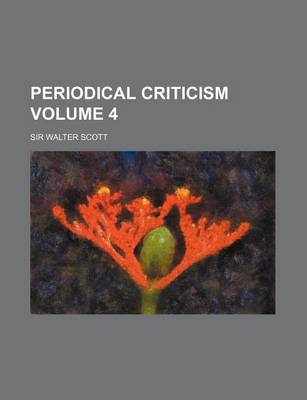 Book cover for Periodical Criticism Volume 4