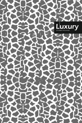 Book cover for Luxury Lifestyle, Animal Print, Write-in Notebook, Dotted Lines, Wide Ruled, Medium Size 6 x 9 Inch, 288 Pages (Gray)