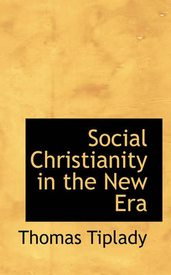 Book cover for Social Christianity in the New Era