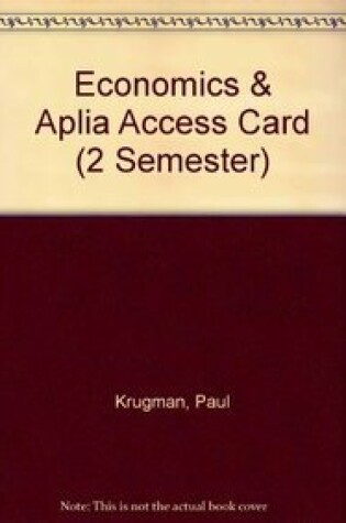 Cover of Economics & Aplia Access Card (2 Semester)
