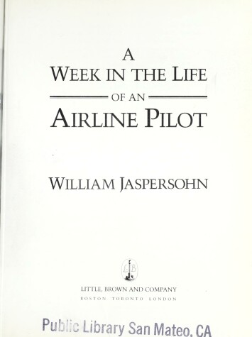 Cover of A Week in the Life of an Airline Pilot