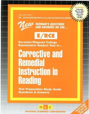 Book cover for CORRECTIVE AND REMEDIAL INSTRUCTION IN READING