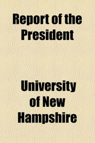 Cover of Report of the President