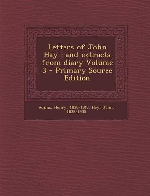 Book cover for Letters of John Hay