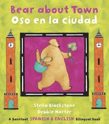 Book cover for Bear About Town / Oso en la ciudad