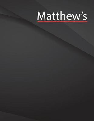 Book cover for Matthew's