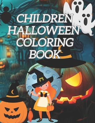 Book cover for Children Halloween Coloring Book