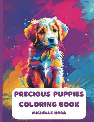 Book cover for Precious Puppies Coloring Book