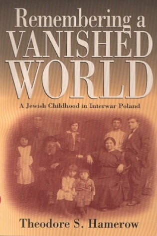 Cover of Remembering a Vanished World