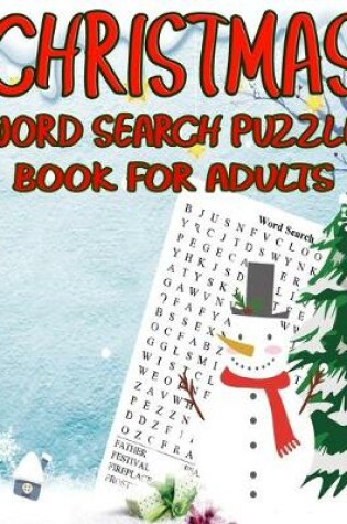 Cover of Christmas Word Search Puzzle Book For Adults