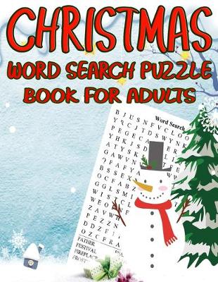Book cover for Christmas Word Search Puzzle Book For Adults