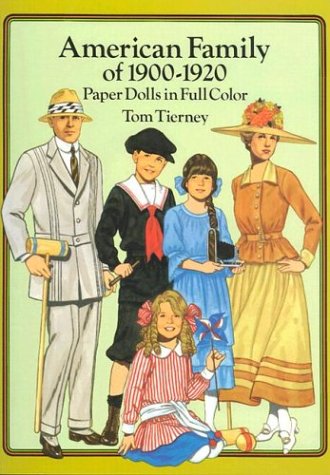 Book cover for American Family of the 1900-1920 Paper Dolls in Full Colour