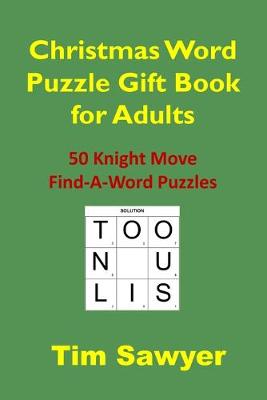 Book cover for Christmas Word Puzzle Gift Book for Adults