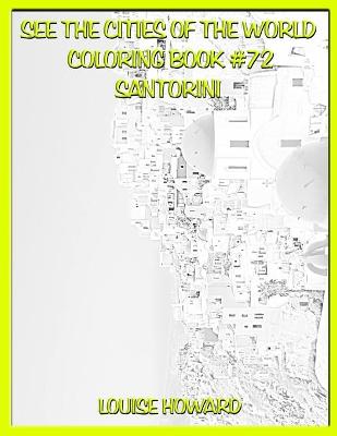 Cover of See the Cities of the World Coloring Book #72 Santorini