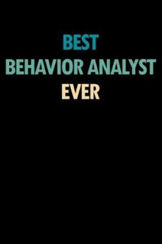 Cover of Best Behavior Analyst Ever