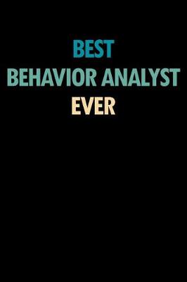 Book cover for Best Behavior Analyst Ever