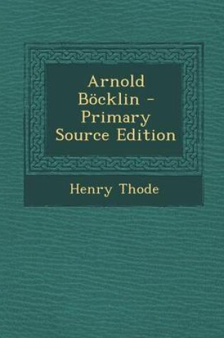 Cover of Arnold Bocklin