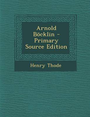 Book cover for Arnold Bocklin