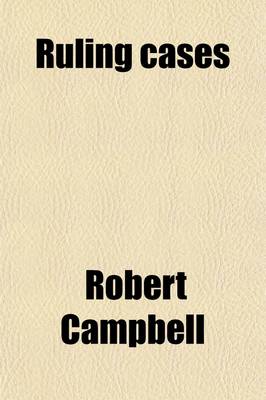 Book cover for Ruling Cases (Volume 7)