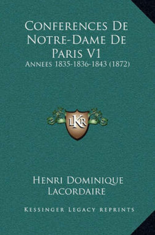 Cover of Conferences de Notre-Dame de Paris V1