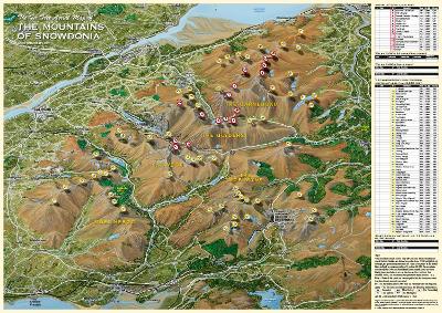 Book cover for The Fir Tree Map of The Mountains of Snowdonia & North West Wales Rolled/flat Version